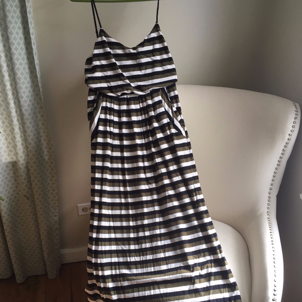 The Addison Story Striped Maxi Dress- Petite Small